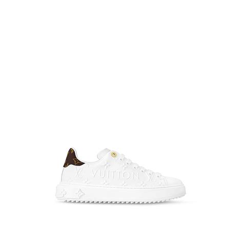 louis vuitton time out trainers white|Louis Vuitton olive sneakers.